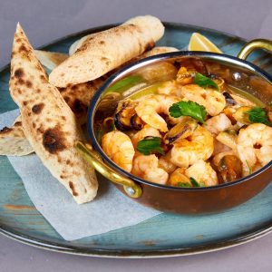 Креветки и мидии Shrimp and mussels